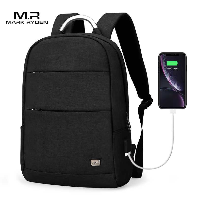 Mark Ryden New Arrivals Usb Recharging Anti-thief Backpack Waterproof Two Size Fashion Portable Bag Male