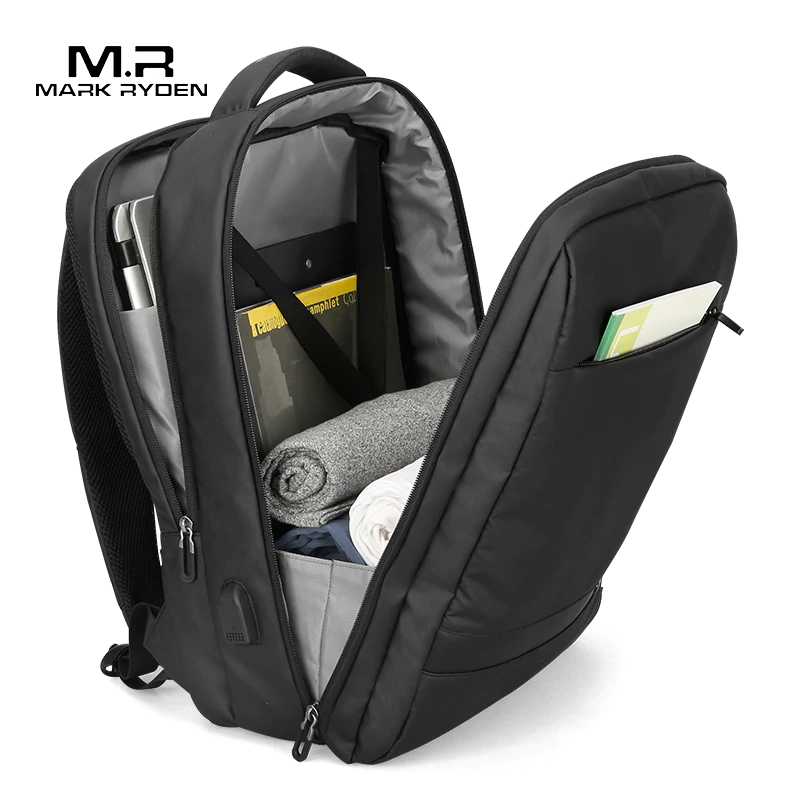 Mark Ryden Anti-thief USB Backpack Male 15.6 inch laptop Bags for Men Multi-layer School Bag Male Travel Mochila