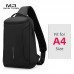2020 New Men Crossbody Bag Fits 12inch iPad Shoulder Messenger Bags Male Waterproof USB Recharging Sling bag