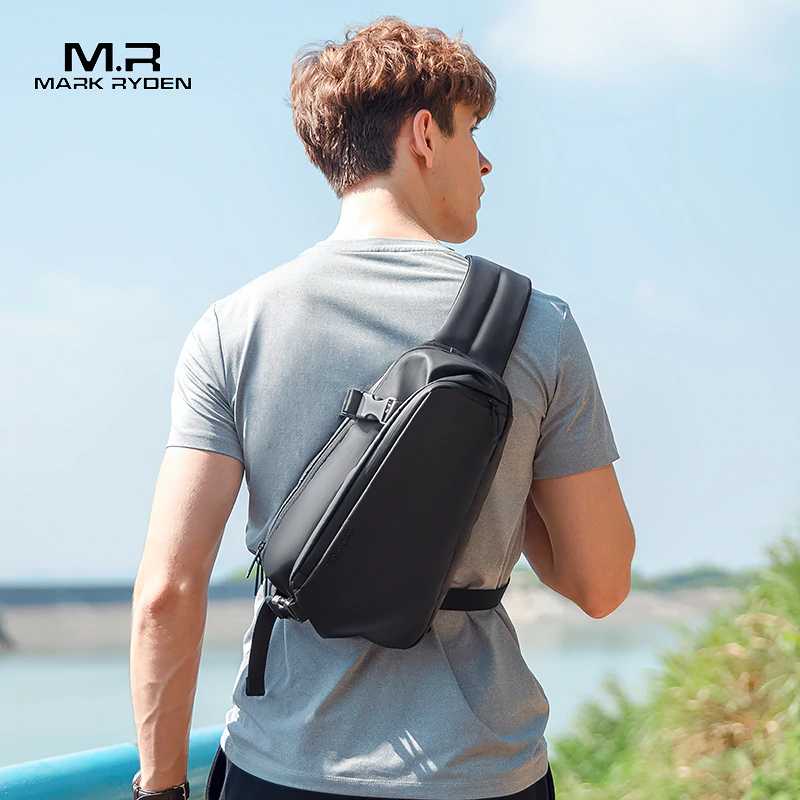 Mark Ryden Multifunction Crossbody Men Bags Anti-theft Shoulder Pack Water-repellent Messenger Shoulder Bag Male